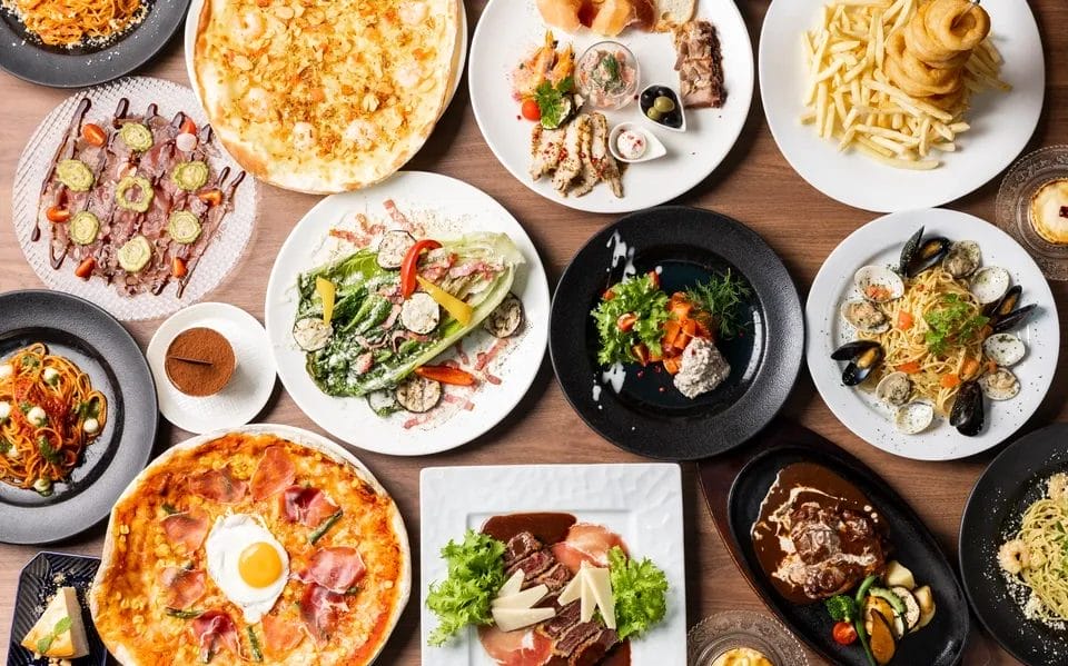 Menu yang pelbagai membolehkan anda menikmati pilihan