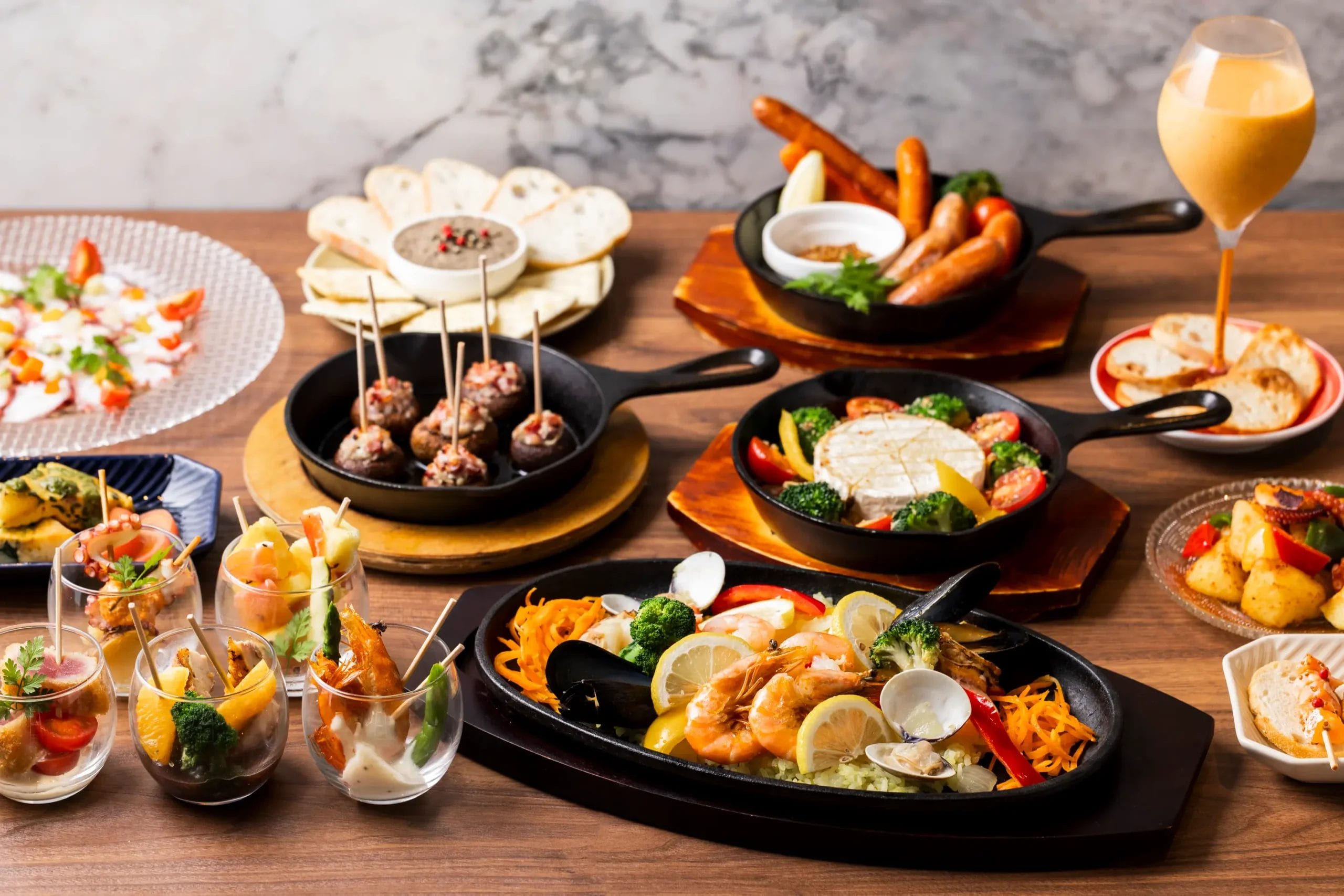 スペイン料理も充実